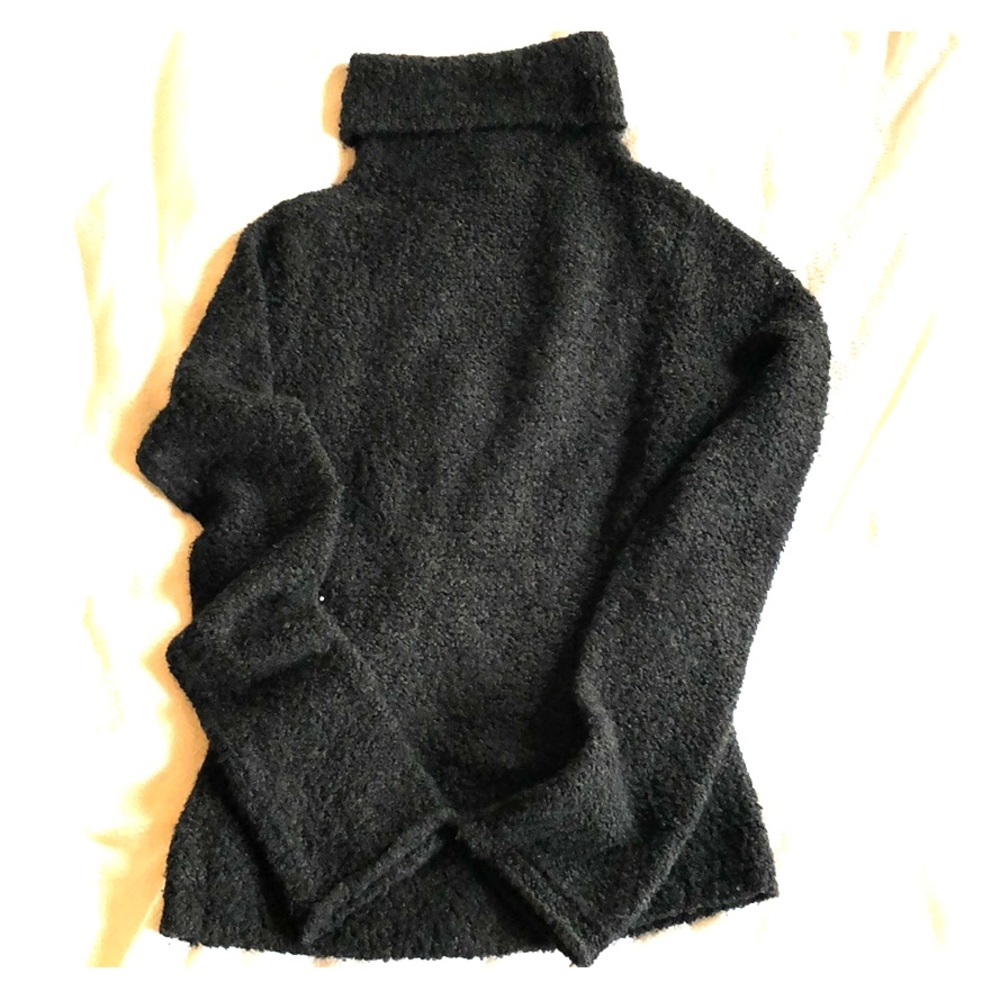 Nubby And Soft Medium Black J. Crew Turtleneck